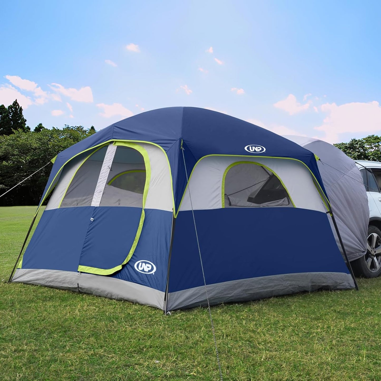 UNP Camping Shower Tent and SUV 6 Person Camping Tent for Outdoor Pricacy Shelter Hiking Fishing