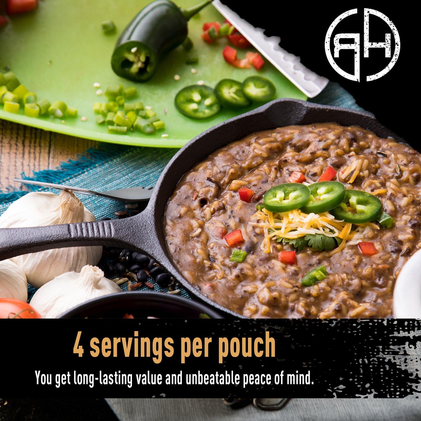 Ready Hour Homestyle Potato Soup Case Pack – 24 Servings (6 Pouches) – Freeze-Dried Soup, Emergency Survival Food, Long-Term Storage, Dehydrated Bulk Meal, Prepper Pantry Essential