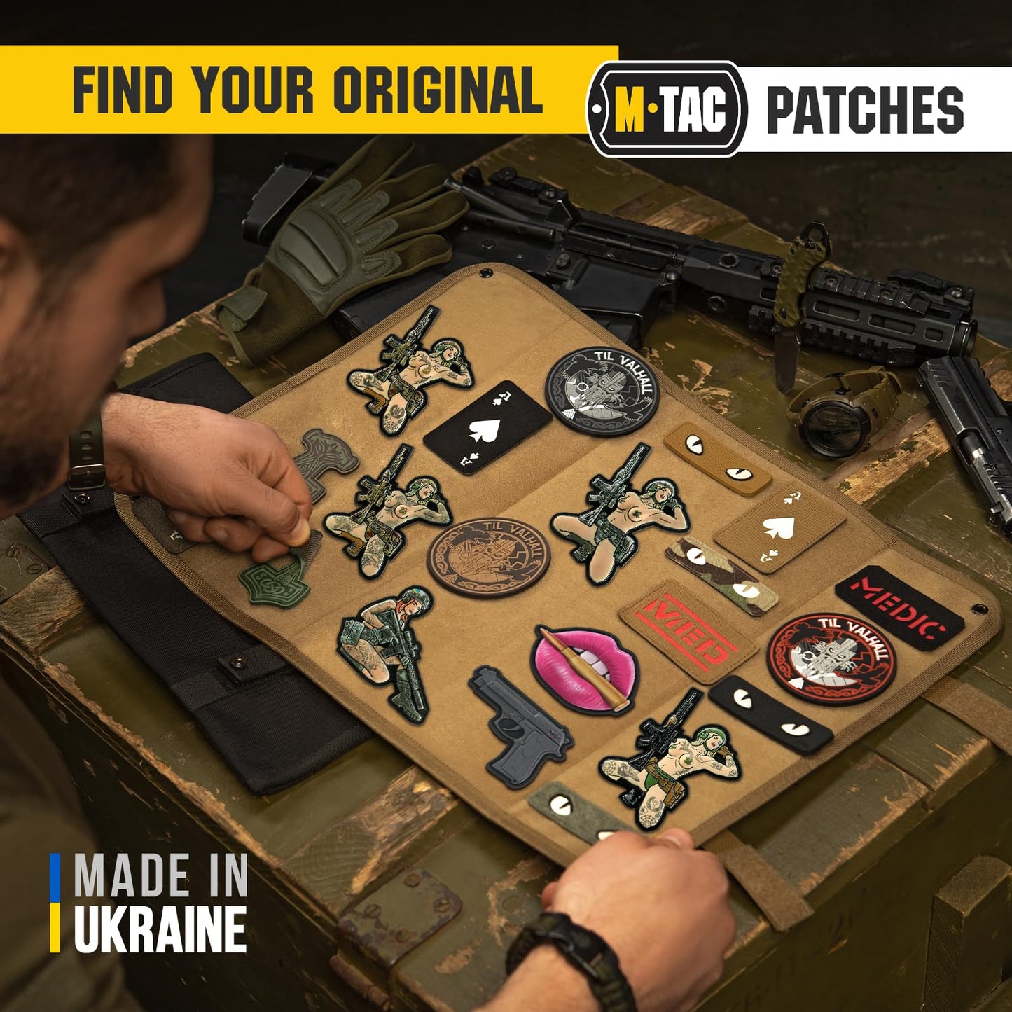 M-Tac Patch Pink Lips with Bullet PVC
