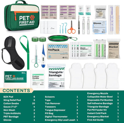 RHINO RESCUE Bundle - Pet First Aid Kit+ First Aid Kit for Home
