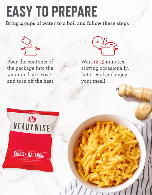 ReadyWise Emergency Food Supply - 360 Servings, 3 Buckets, Freeze Dried & Dehydrated Package of Long Term Meals, Survival Kit for Camping, Prepper Food Storage Supplies, up to 25 Year Shelf Life