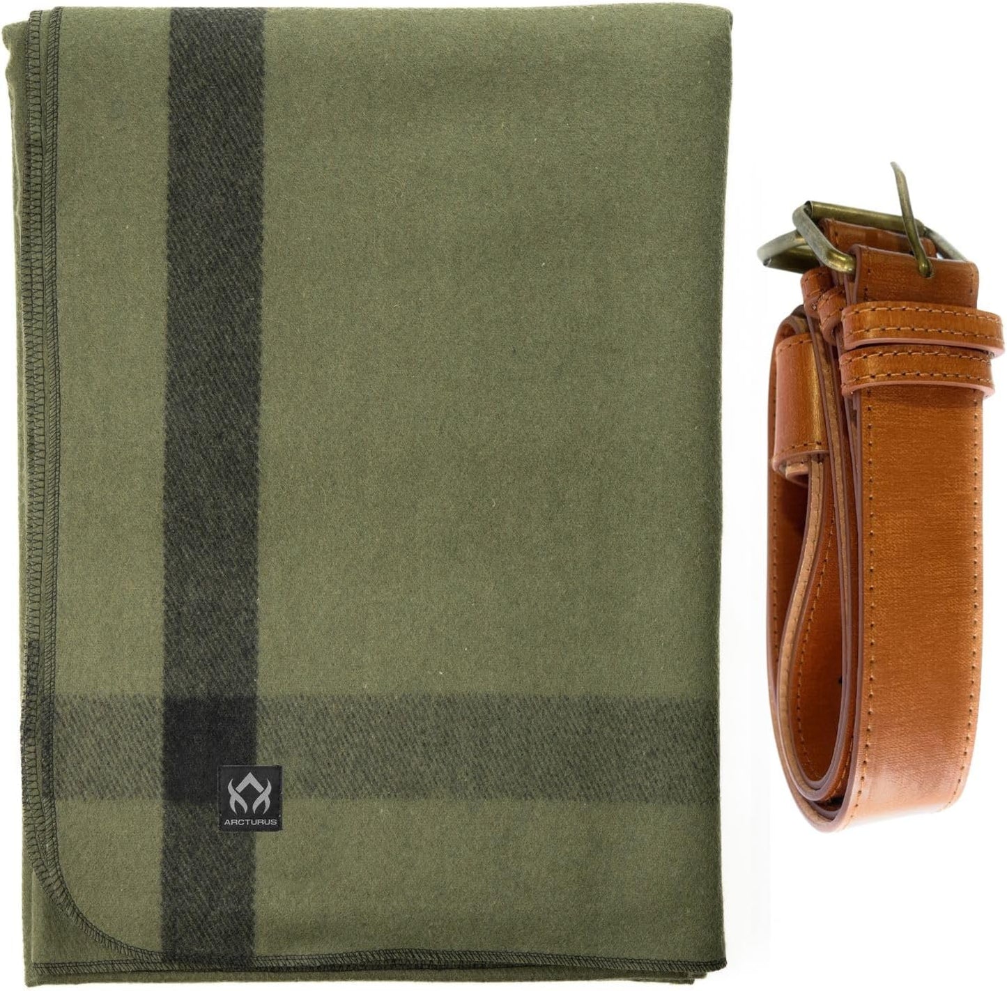 Arcturus Cour Cedars Wool Blanket and Carry Straps Bundle