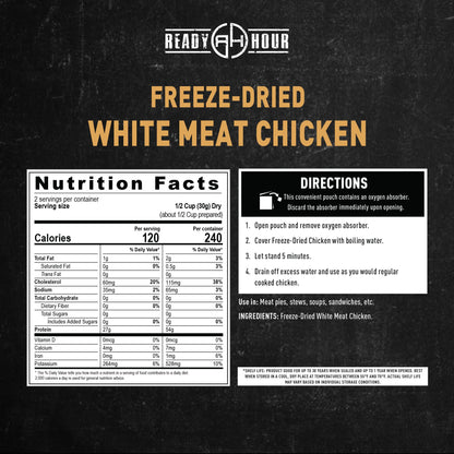 Ready Hour Black Bean Burger Mix Case Pack – 36 Servings (6 Pouches) – Emergency Vegetarian Food, Long Term Storage, Shelf-Stable Veggie Burger, Survival Food Mix