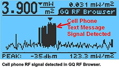 EMF Meter,Advanced GQ EMF-390 Multi-Field Electromagnetic Radiation 3-in-1 EMF ELF RF meter, 5G Cell Tower Smart meter Wifi Signal Detector RF up to 10GHz with Data Logger and 2.5Ghz Spectrum Analyzer