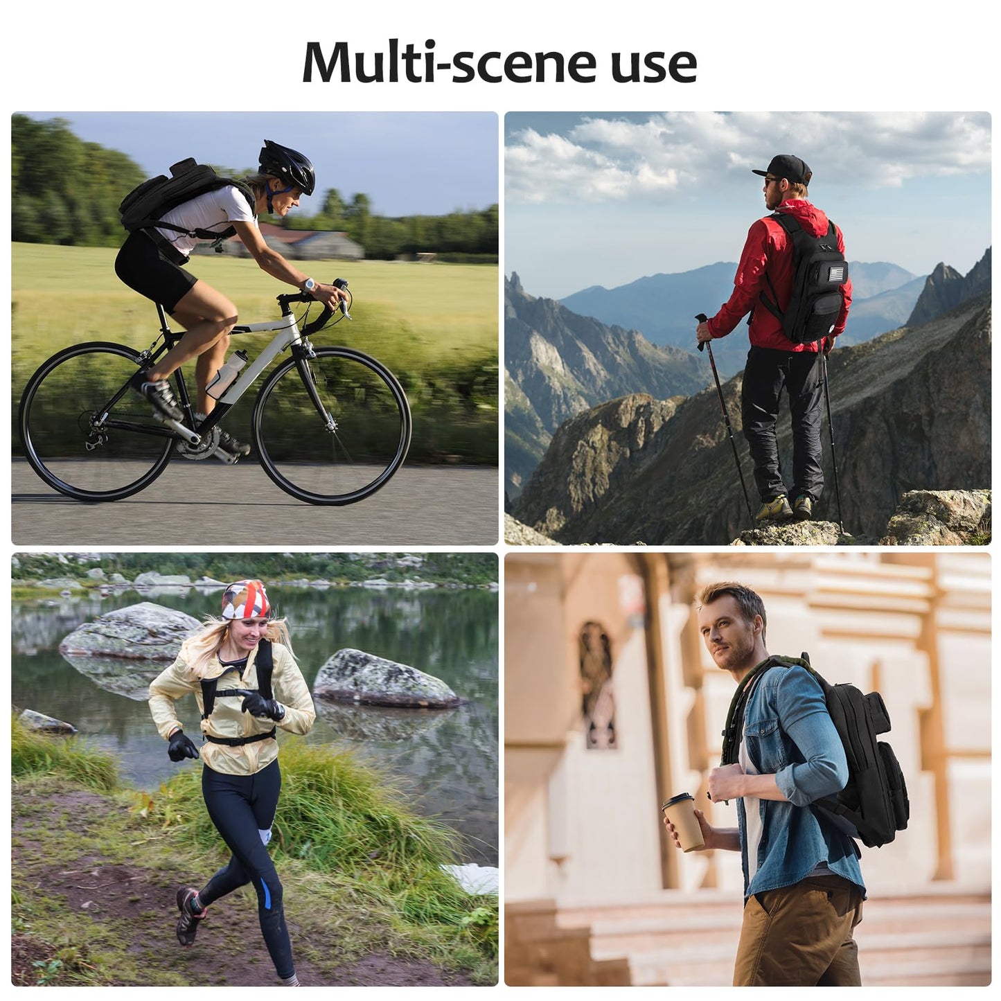 Hydration Backpack Tactical with 3L TPU Water Bladder: Hiking MOLLE Military Day Bag for Hunting for Men Women