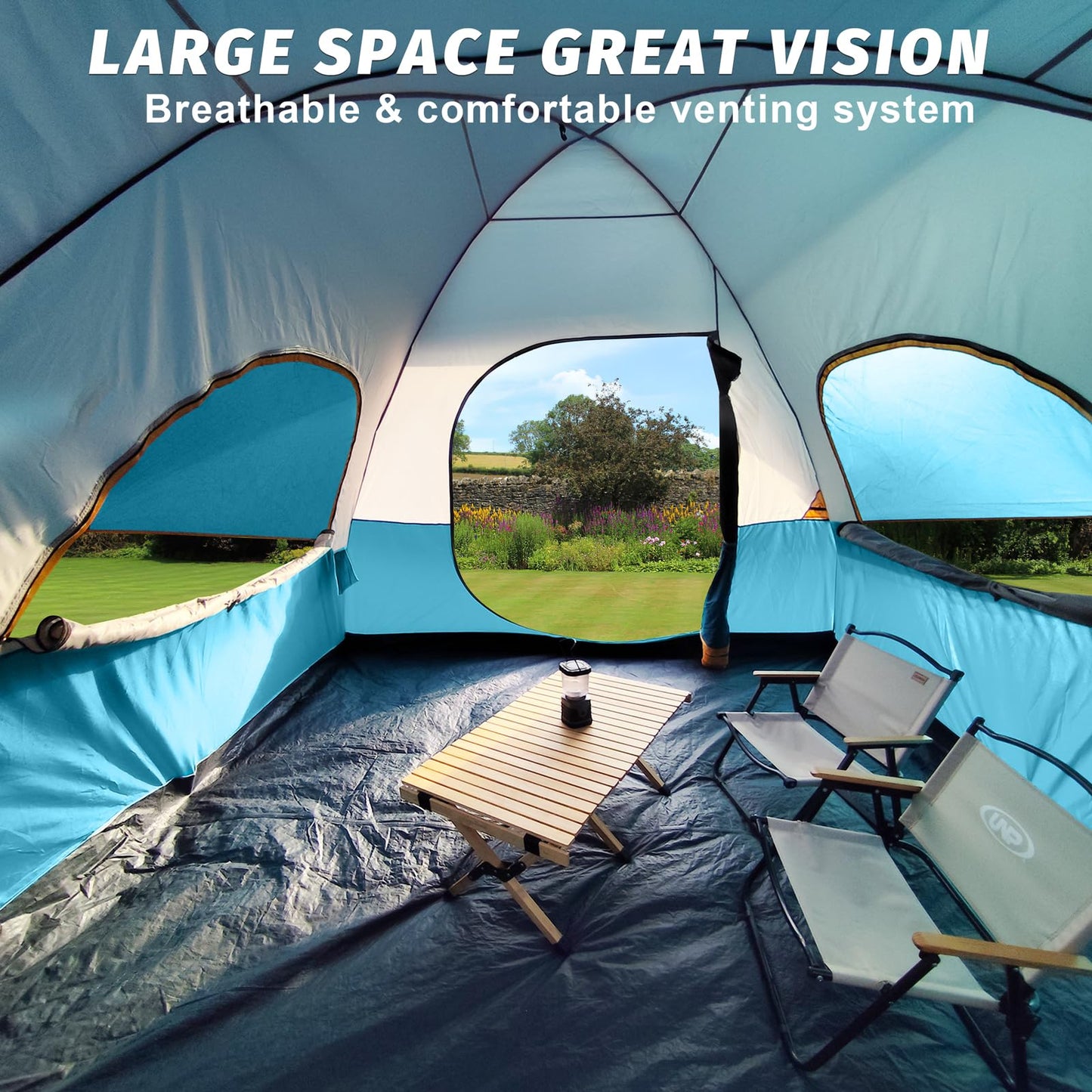 UNP SUV Dome Tent for Camping, Outdoor 6 Person Car Camping Tent, Easy Set Up SUV Tailgate Tent with Rainfly 10' x 10' Vehicle Camping Tent | for Camping, Outdoor, Car Camping Tent, Easy Set Up, SUV Tailgate Tent, with Rainfly