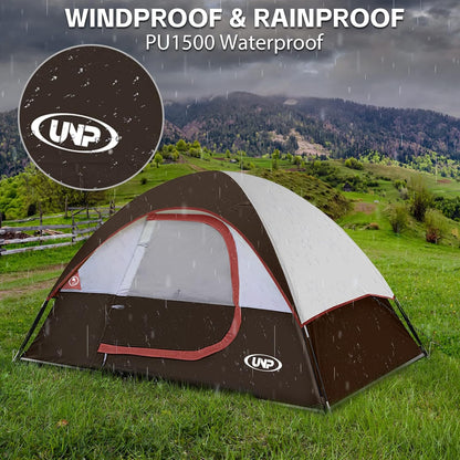 UNP Camping Shower Tent and 2 Person Camping Tent for Hiking Outdoor Fishing Portable