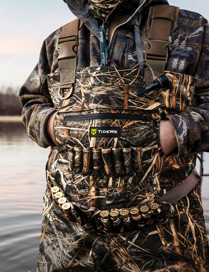 TIDEWE Breathable Chest Wader, 1600G Insulation Waterproof Hunting Wader with Steel Shank Boots & 200G Insulated Liner