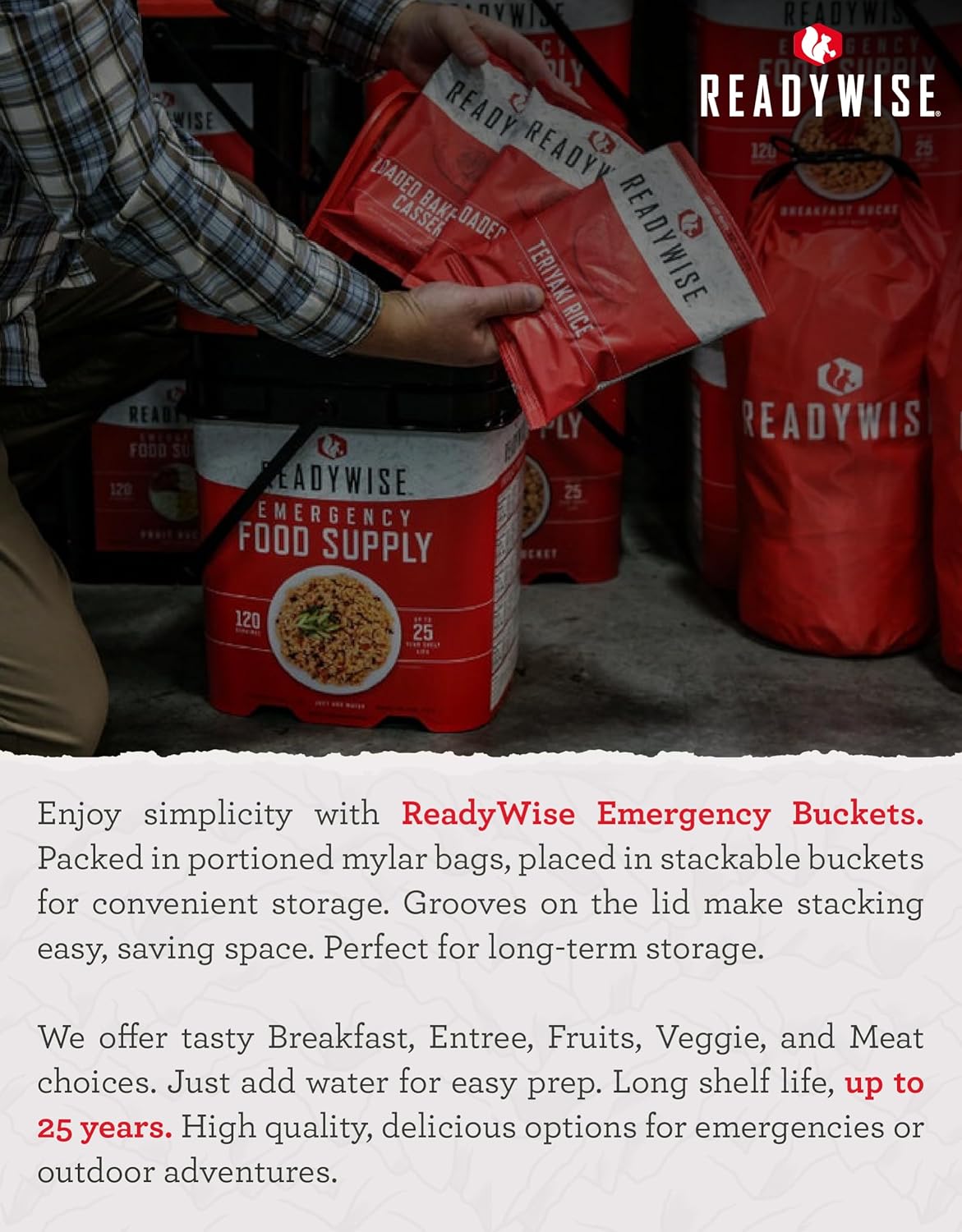 ReadyWise - 28 Oz, Seychelle Water Filtration Bottle, Hiking, Backpacking and, Camping Water Bottle, BPA-Free, Prepper Gear and Supplies, Gray/Black