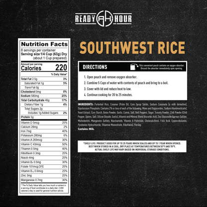 Ready Hour Mac and Cheese Case Pack (24 Servings), Freeze-Dried, Mac and Cheese Bulk, Survival Emergency and Real Non-Perishable Food, Long-Term Storage Food, 25-Year Shelf Life