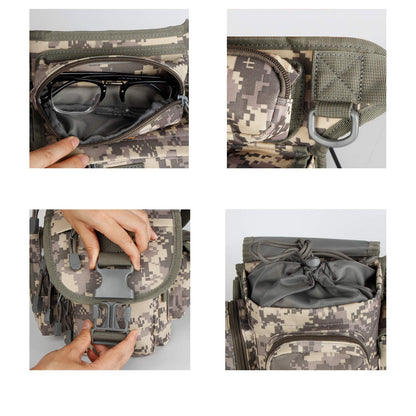 Jueachy Drop Leg Bag for Men Tactical Metal Detecting Thigh Pack with Water Bottle Pouch