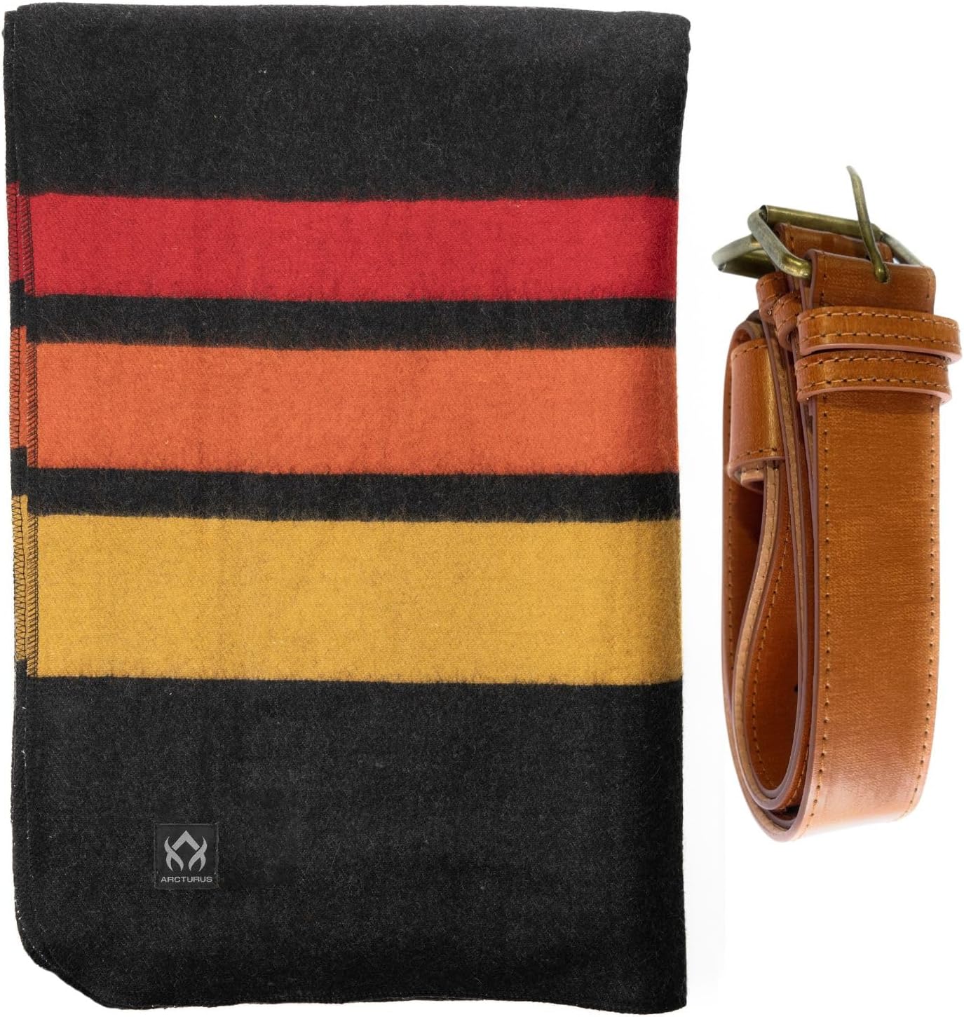 Arcturus Sunset Peak Wool Blanket and Carry Straps Bundle
