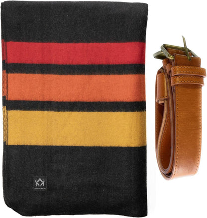 Arcturus Sunset Peak Wool Blanket and Carry Straps Bundle