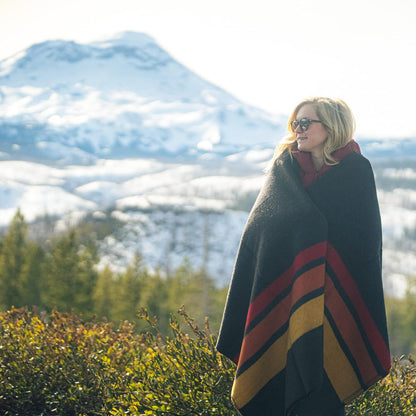 Arcturus Sunset Peak Wool Blanket and Carry Straps Bundle