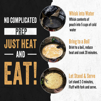 Ready Hour Mac and Cheese Case Pack (24 Servings), Freeze-Dried, Mac and Cheese Bulk, Survival Emergency and Real Non-Perishable Food, Long-Term Storage Food, 25-Year Shelf Life