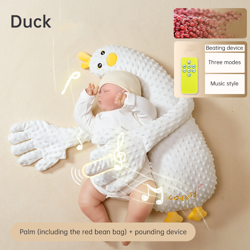 Babycare Soothing Sleep Aid: Anti-Moros Reflex Pillow and Patting Toy