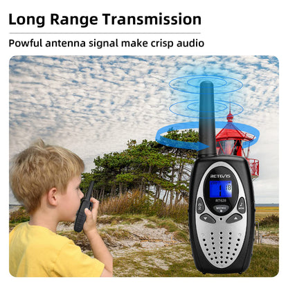 Retevis RT628 Walkie Talkies for Kids,Toys Gifts for 6-12 Years Old Boys Girls,Long Range 2 Way Radio 22CH VOX,Birthday Gift,Family Walkie Talkie for Camping Hiking Indoor Outdoor