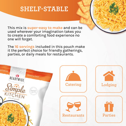 READYWISE - Simple Kitchen, Tomato Basil Soup, 17 Servings, MRE, Gluten Free, & Vegetarian, Food, Soup Mix, for Events, Hiking, Emergency Food Supply, Camping Essentials, or Daily Use, 1 Pack