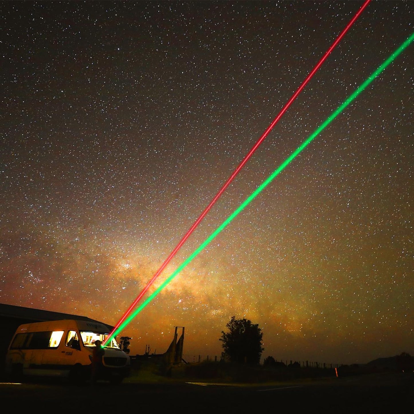 MIPREZT [2 Packs Green+Red] Rechargeable Laser Pointer High Power Green Red Beam Laser Light Long Distance Range for TV/LED/LCD Screens Tactical Flashlights Presentation Office/Outdoors/Astronomic