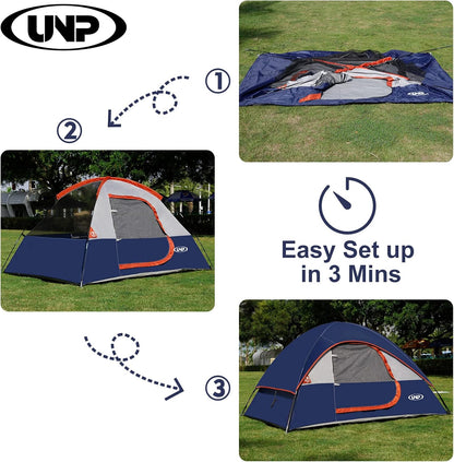 UNP Camping Shower Tent and 2 Person Camping Tent for Hiking Outdoor Fishing Portable