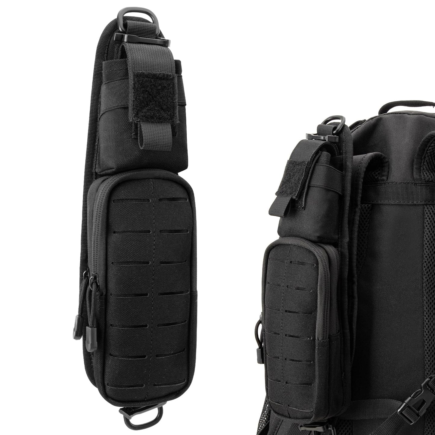 Jueachy Strap Shoulder Molle Accessories Pouch: Tactical Backpack Pocket Attachment Storage Phone Flashlight EDC