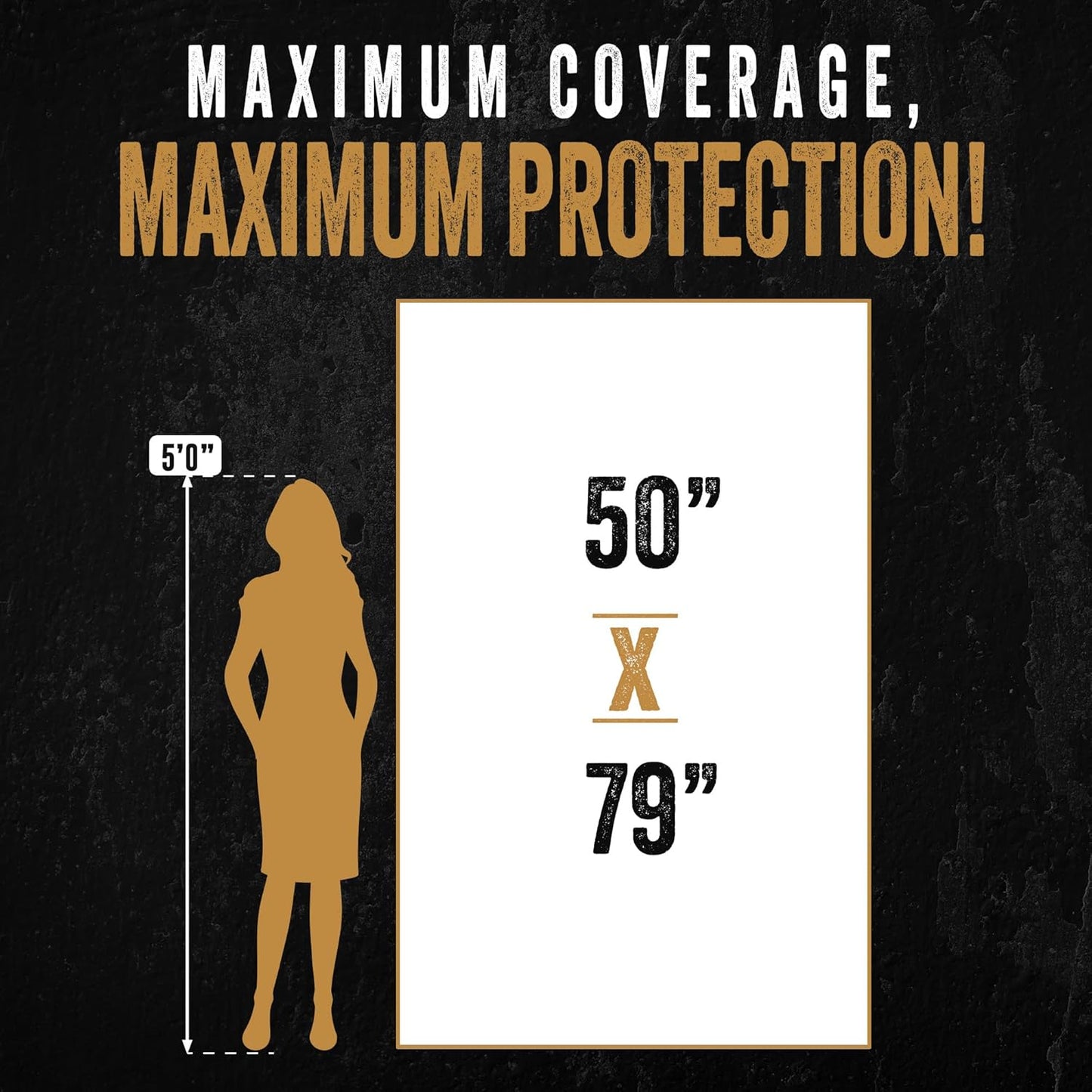 Ready Hour Thermal Survival Blanket 50” x 79” Lightweight, Waterproof, Windproof, Reflective Blanket for Camping, Hiking, and Emergency Preparedness