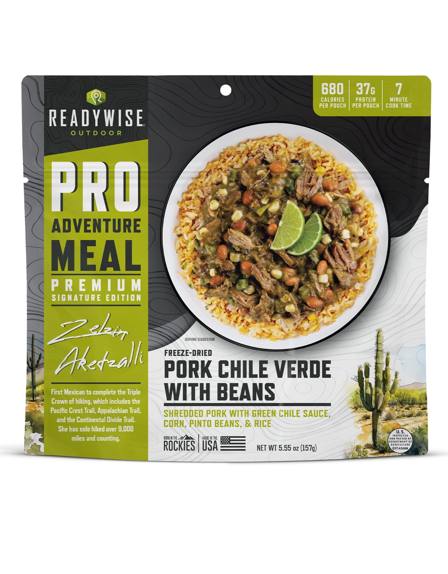 ReadyWise Outdoor Pro Adventure Meal - Country-Style Chicken Pot Pie, 2 Servings, 1 Pouch, 900 Calories, 30g Protein, Freeze Dried Food & Dehydrated Backpacking Camping Meals, up to 5 Year Shelf Life