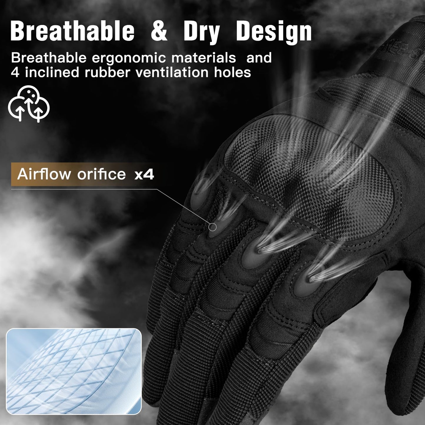 FREE SOLDIER Tactical Gloves for Men - Military Combat Gloves for Motorcycle Riding, Cycling, Hiking, Airsoft, Shooting | Reinforced Grip & Durable