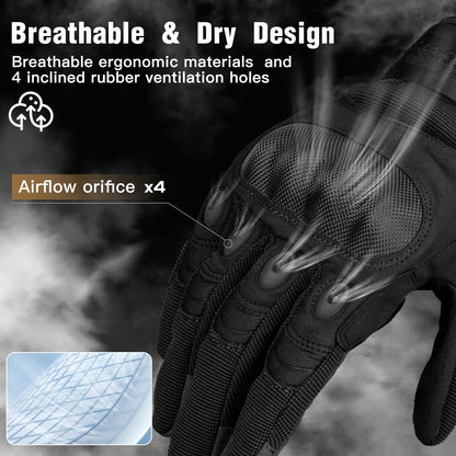 FREE SOLDIER Tactical Gloves for Men - Military Combat Gloves for Motorcycle Riding, Cycling, Hiking, Airsoft, Shooting | Reinforced Grip & Durable
