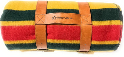 Arcturus Blue Buffalo Wool Blanket and Carry Straps Bundle