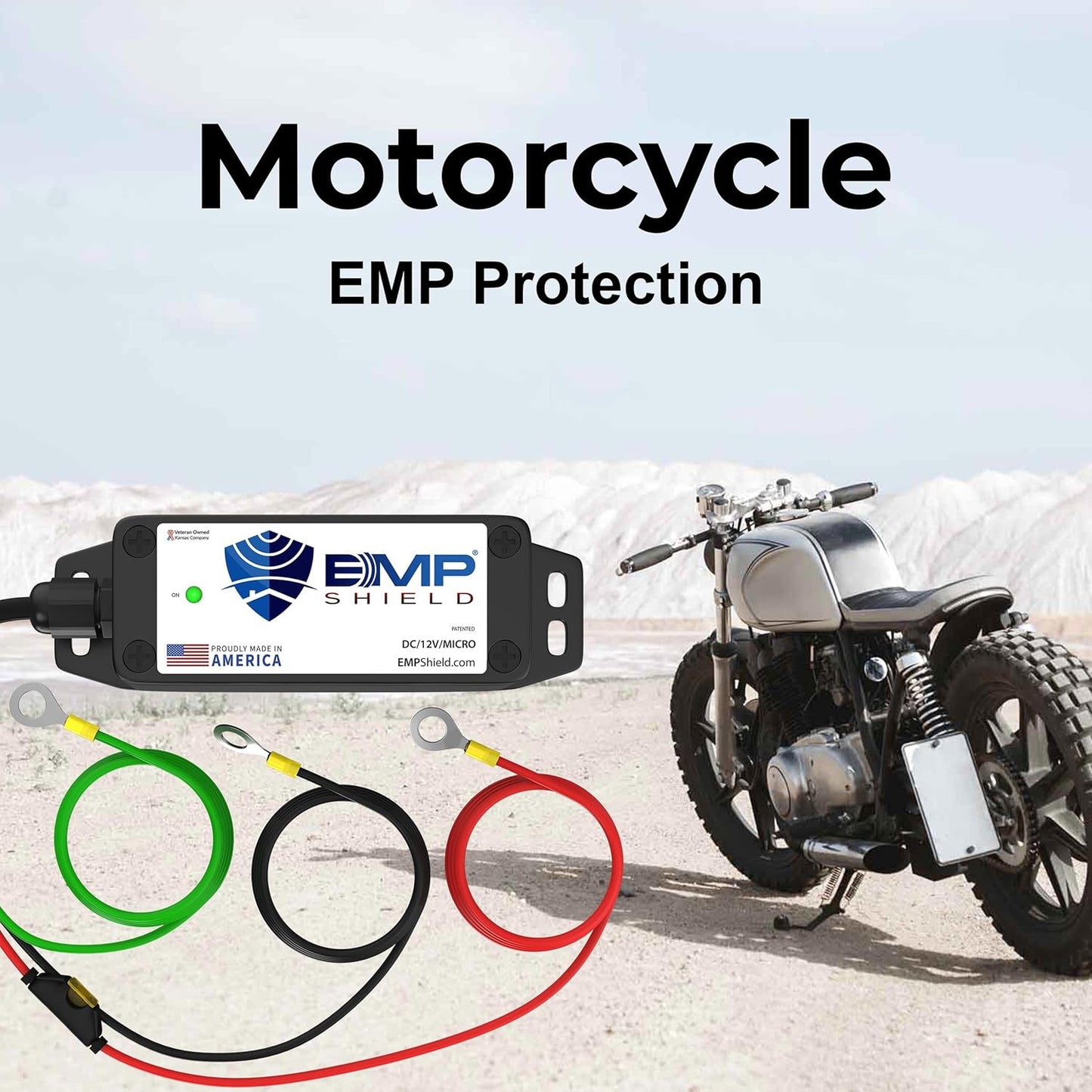 EMP Shield Micro - Vehicle EMP Protection 12 Volt DC for Car, Truck, and Motorcycle (DC-12V-Micro) Lightning, Solar Flare, CME (coronal mass ejection) and Lightining Surge Protection