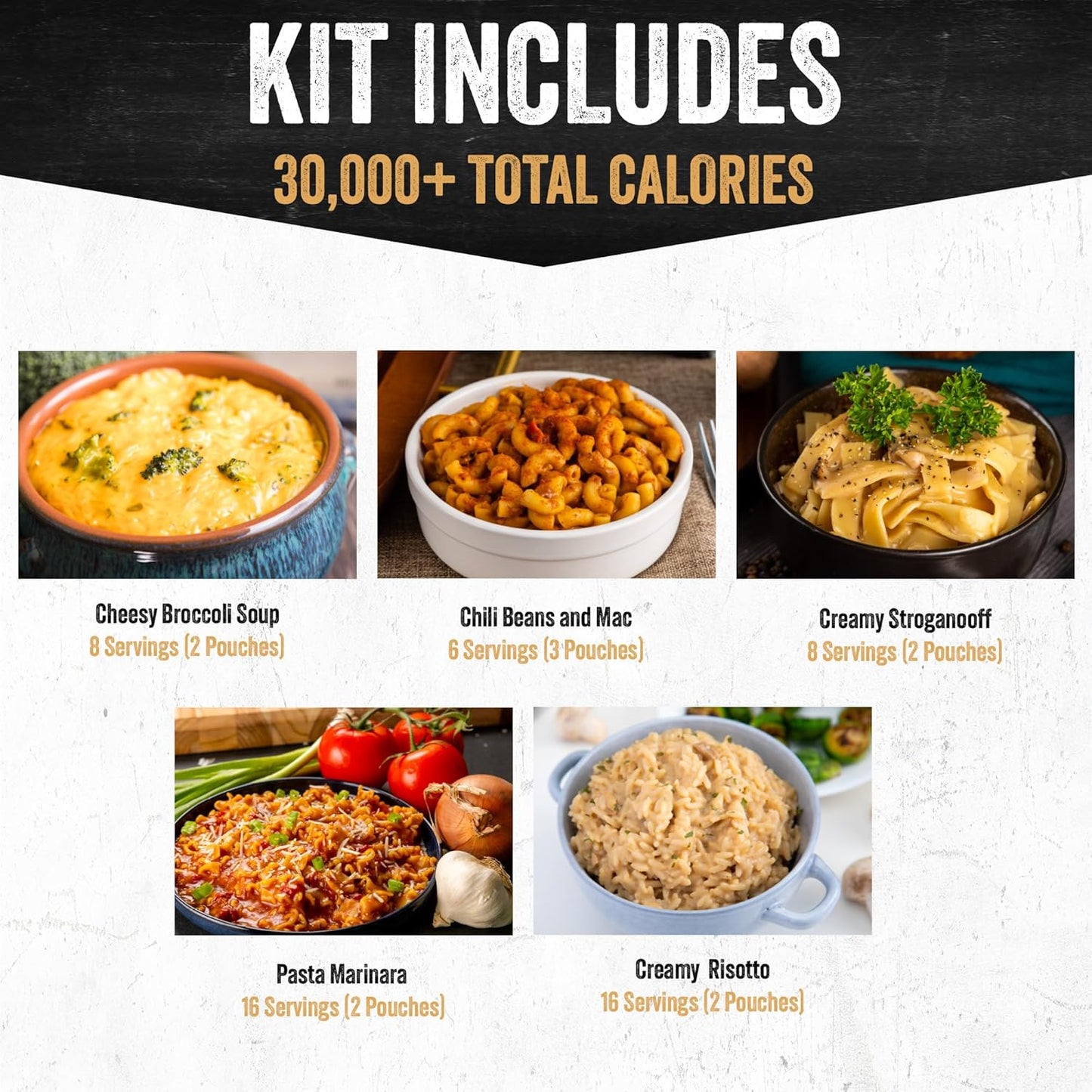 Ready Hour 120 Serving Entree Bucket-Freeze Dried Emergency Food Supply-Survival Meals with Long Shelf Life-Prepper Essentials for Disaster, Camping, Hiking, or Outdoor Use