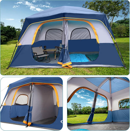 UNP Camping Shower Tent and 8 Person Camping Tent for Outdoor Hiking Fishing Portable