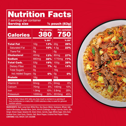 ReadyWise Outdoor Pro Adventure Meal - Breakfast Skillet, 2 Servings, 1 Pouch, Gluten Free, 700 Calories, 36g Protein, Freeze Dried Food & Dehydrated Backpacking Camping Meals, up to 5 Year Shelf Life