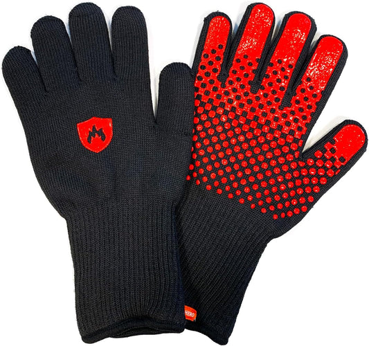 Fireproof Gloves by Prepared Hero - 1 Pack - Resistant Up to 1472 Degrees - Cut Resistant, BBQ Gloves - Grill Gloves - Fire Protection Gloves - Heat Resistant Gloves - Heat Gloves for Grilling & BBQ