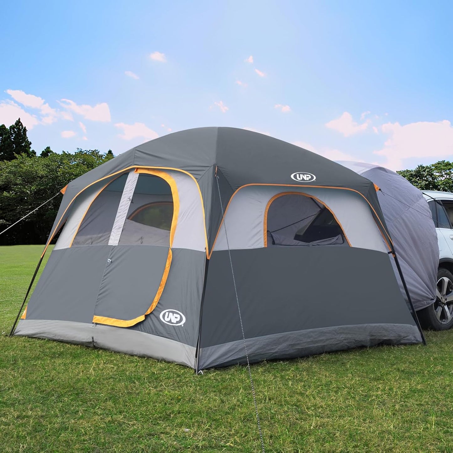 UNP Camping Shower Tent and SUV 6 Person Camping Tent for Outdoor Pricacy Shelter Hiking Fishing