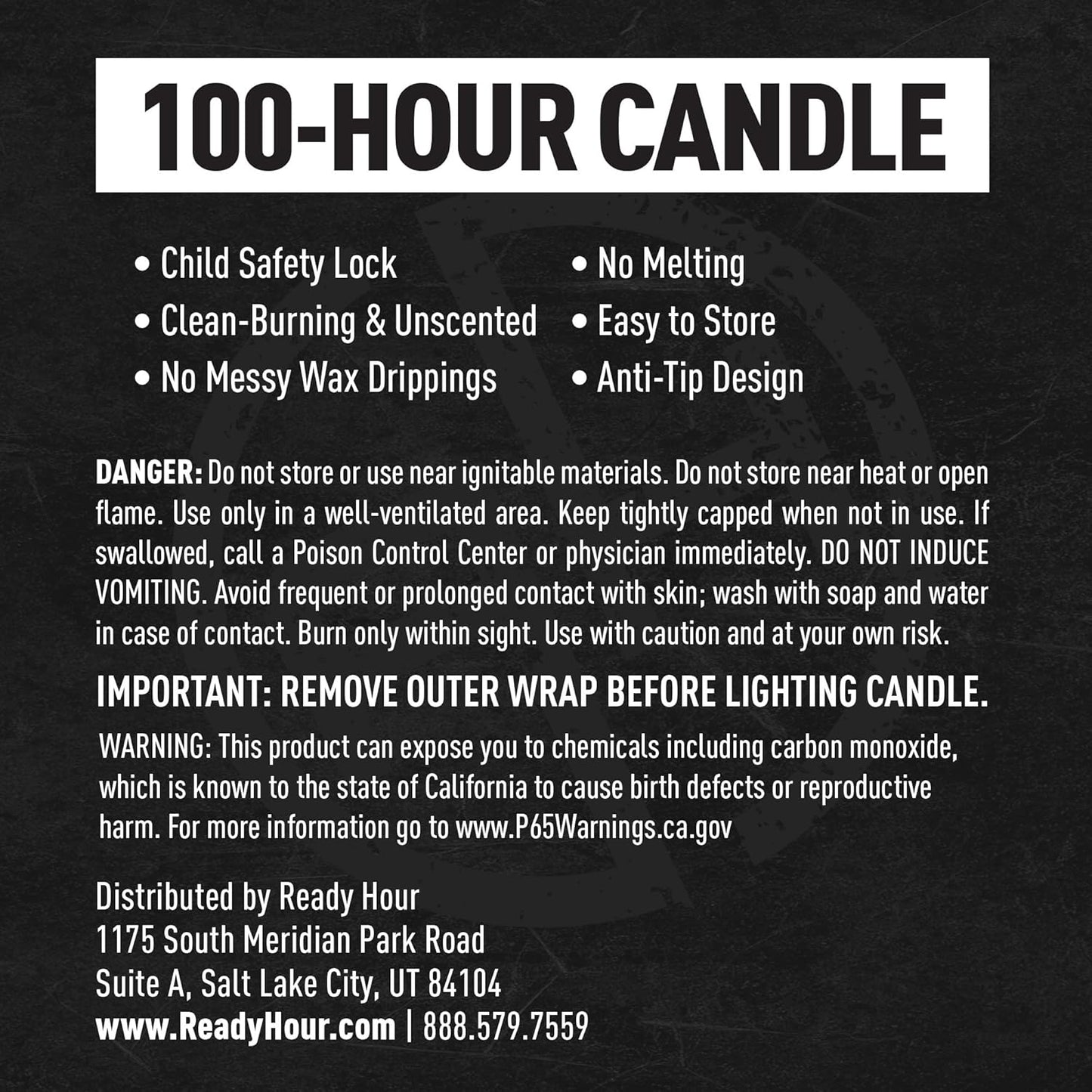 100-Hour Candle for Emergencies (12-Pack)