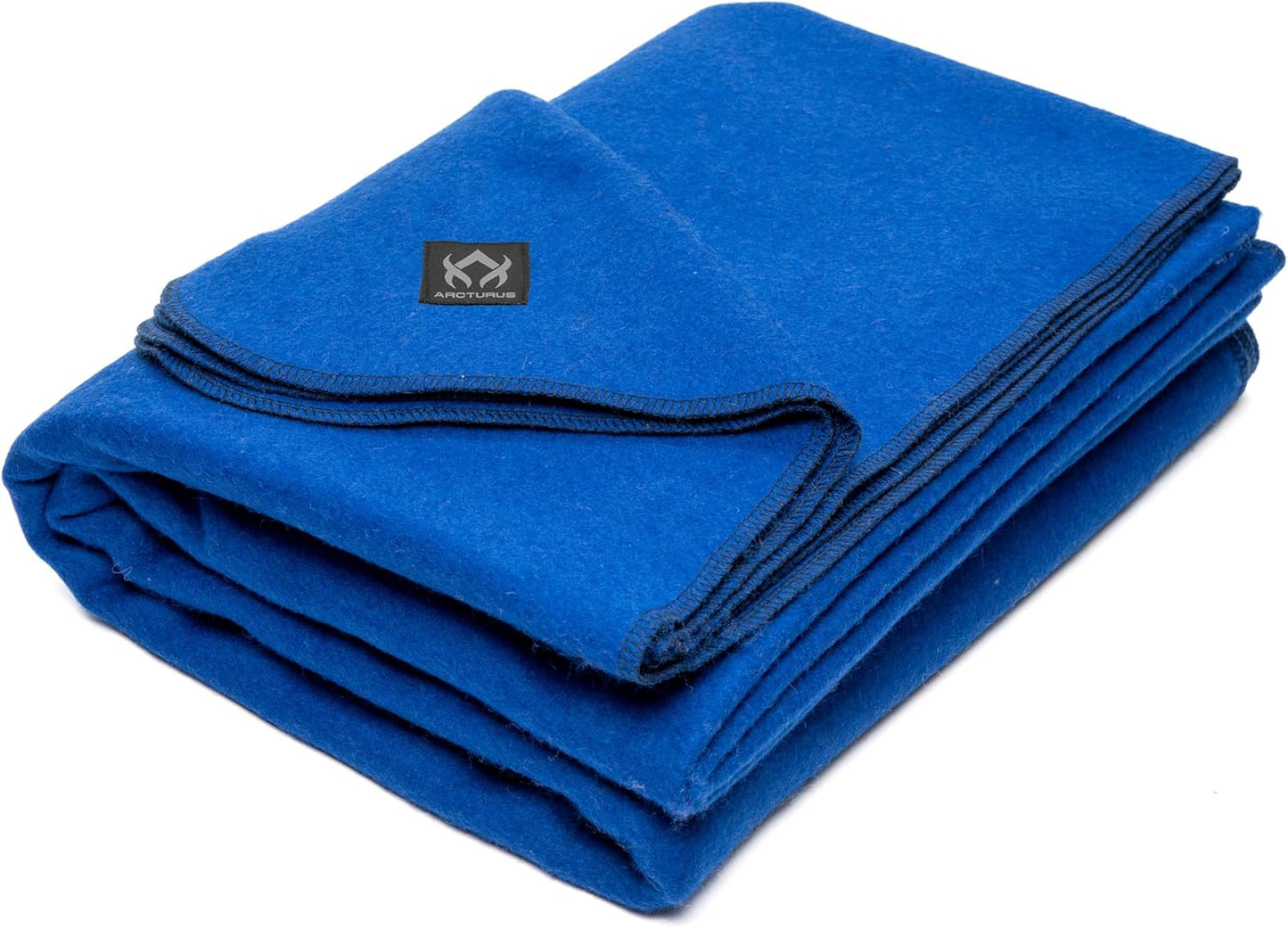 Arcturus Bundle Royal Blue Wool Blanket and Blanket Strap Bundle