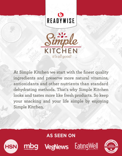 READYWISE - Simple Kitchen, Soup Sampler, Variety Pack, 8 Servings Per Pouch, Soup Mix, Family Size, Gluten Free Options, Freeze Dried Food, Soup for Family, Pack of 8