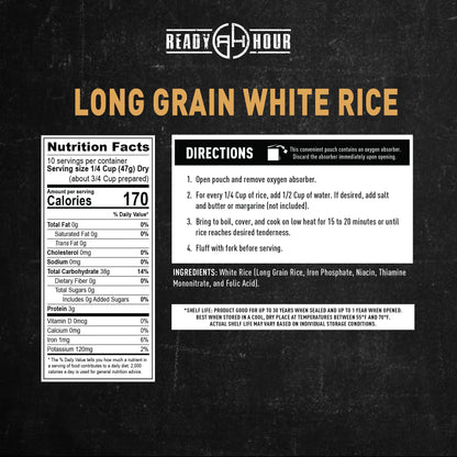 Ready Hour Mac and Cheese Case Pack (24 Servings), Freeze-Dried, Mac and Cheese Bulk, Survival Emergency and Real Non-Perishable Food, Long-Term Storage Food, 25-Year Shelf Life