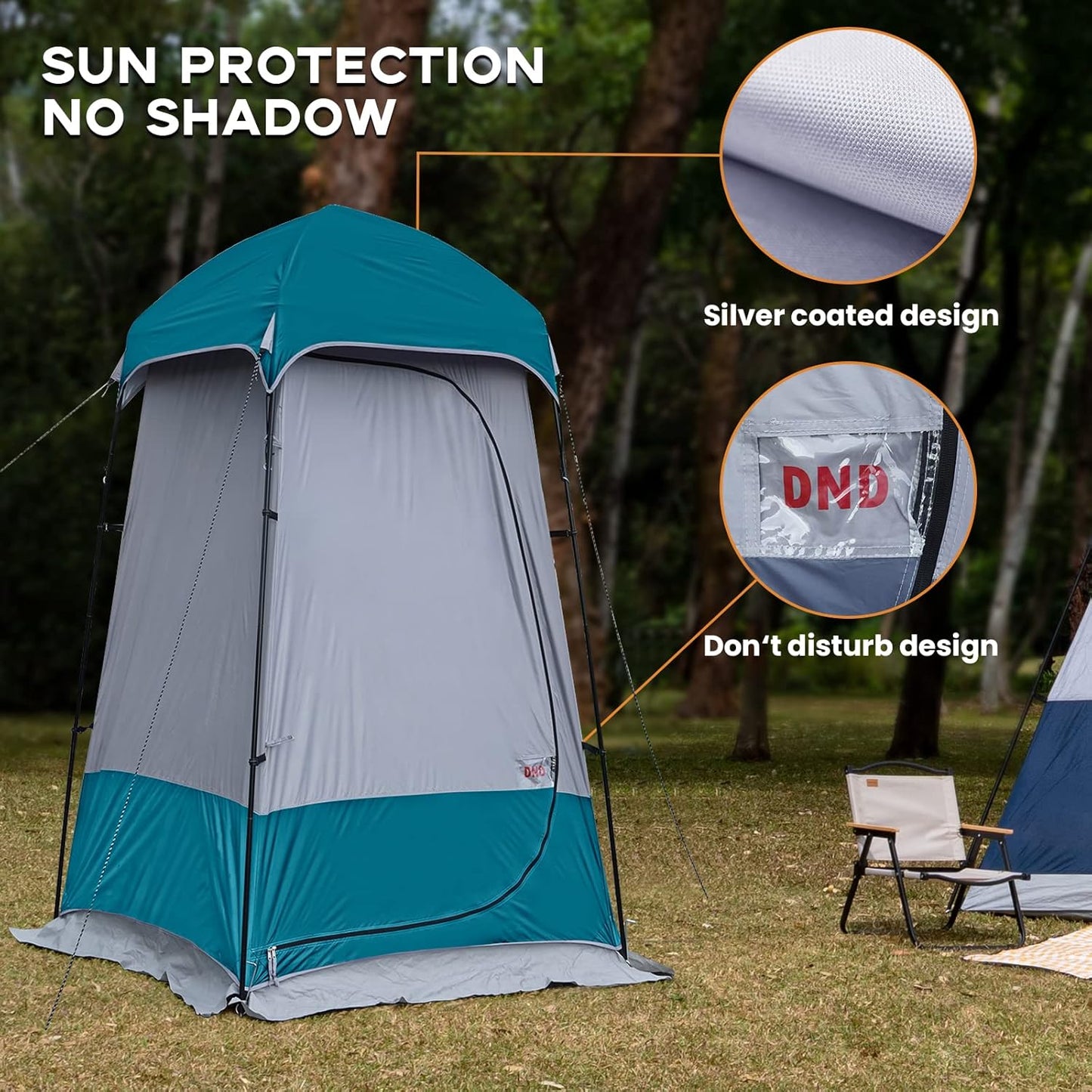 UNP Camping Shower Tent and 8 Person Camping Tent for Outdoor Hiking Fishing Portable
