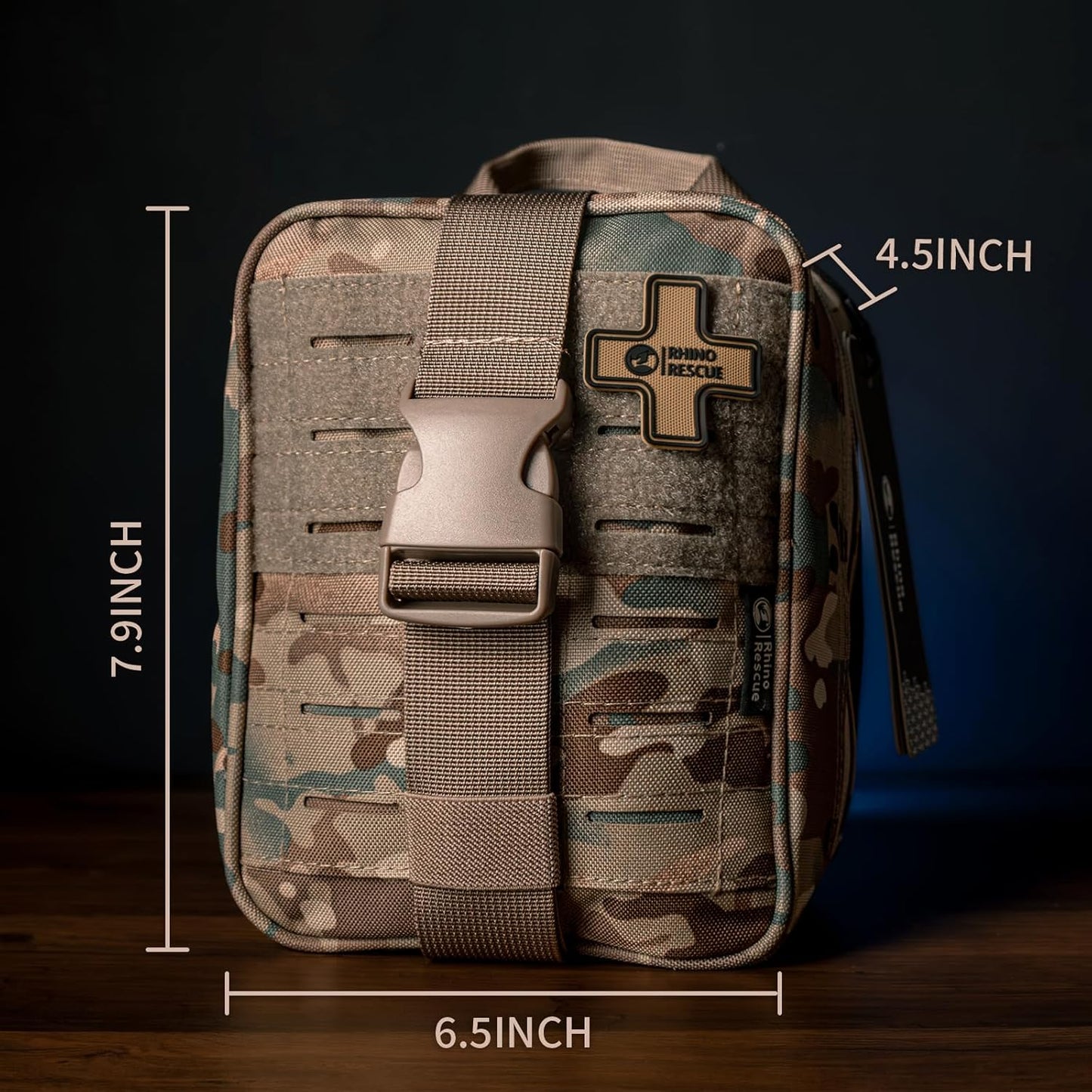 RHINO RESCUE Bundle-IFAK Trauma Kit with C-A-T Tourniquet for Wound Care+First Aid Splint 36" X 4.3" Orange-Gray, Keep Bones in Position