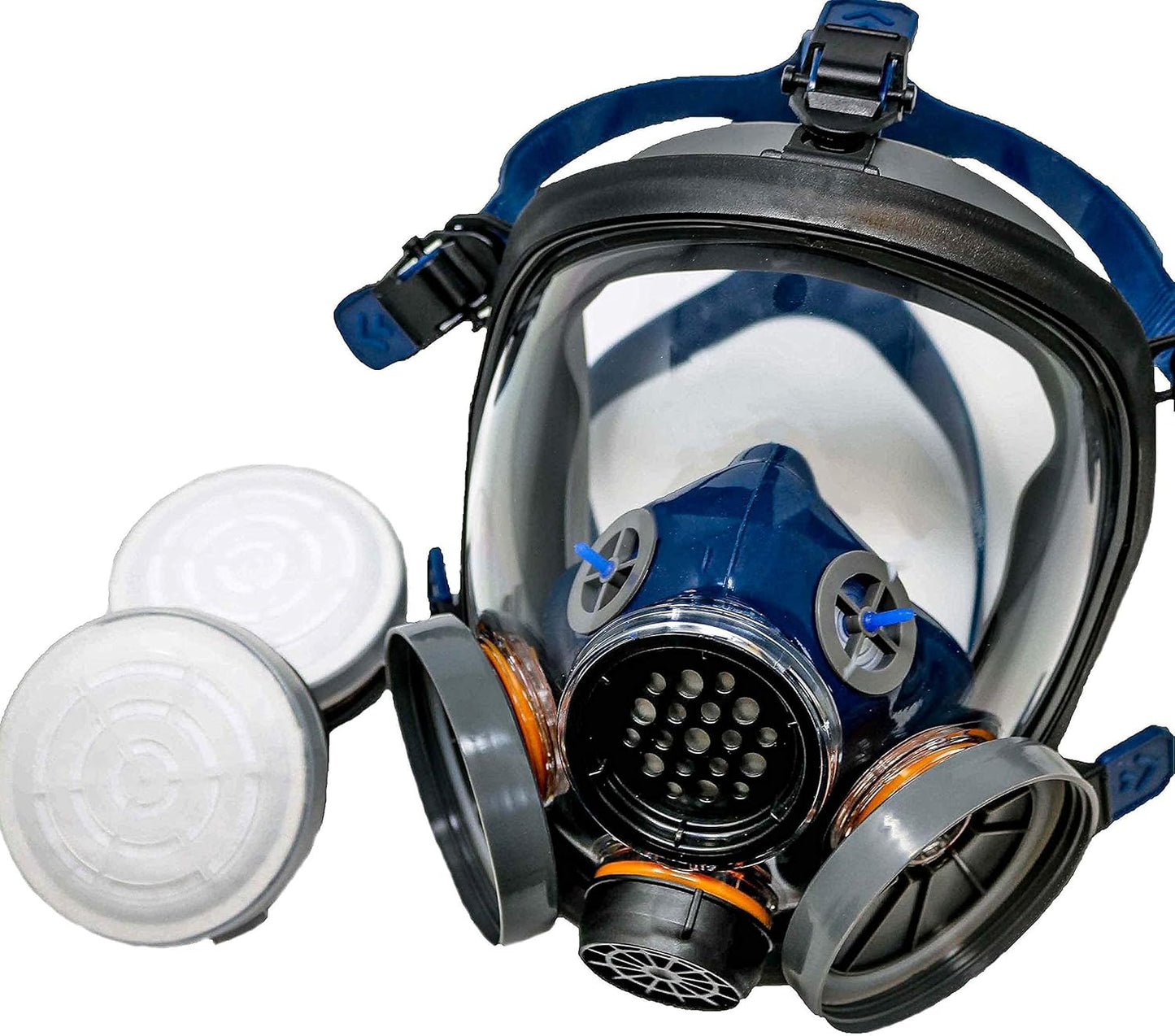 Parcil Distribution Full Face Respirator Mask For Smoke Protection & 2 Emergency Fire Blankets - Emergency Fire Mask - Fire Safety Kit - Smoke Filtration