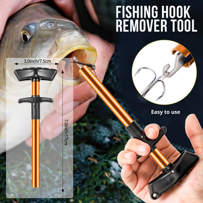 PLUSINNO Fishing Backpack with Tackle Boxes, Waterproof Fishing Sling Tackle Bag For Fishing Gear With Rod Holder, Fishing Gifts for Men With Fishing lures, Fishing pliers, Fish Lip Gripper.