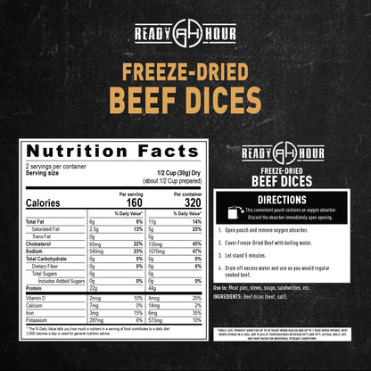 Ready Hour Black Bean Burger Mix Case Pack – 36 Servings (6 Pouches) – Emergency Vegetarian Food, Long Term Storage, Shelf-Stable Veggie Burger, Survival Food Mix