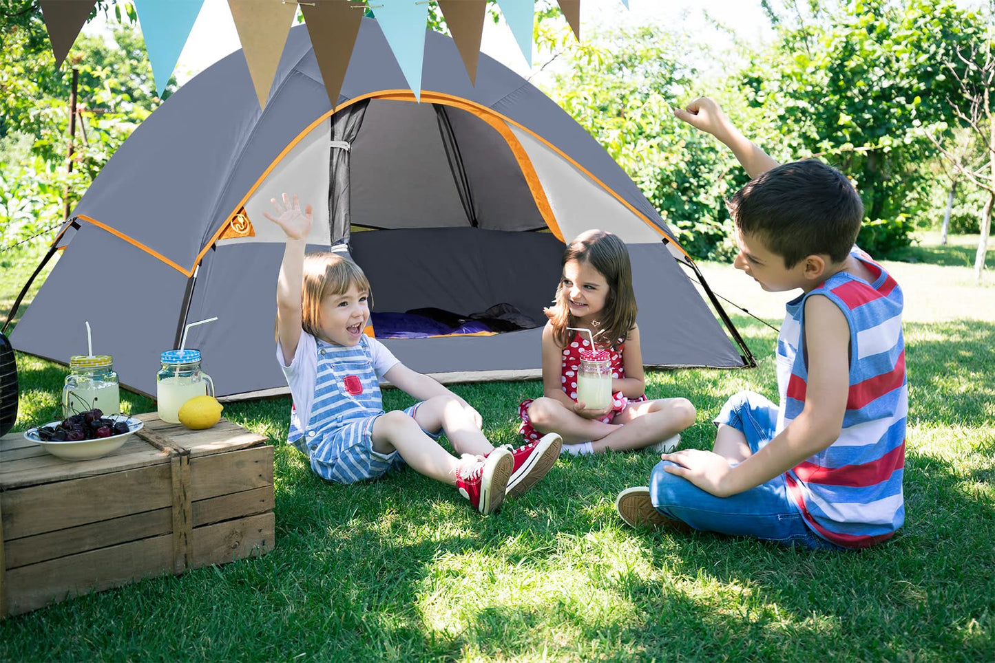 Camping Tent 2 Person, Waterproof Windproof Tent with Rainfly Easy Set up-Portable Dome Tents for Camping…