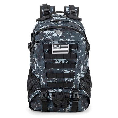 Jueachy Tactical Backpack for Men Hiking Day Pack Molle Military Rucksack Waterproof 30L EDC Bag with USA Flag Patch