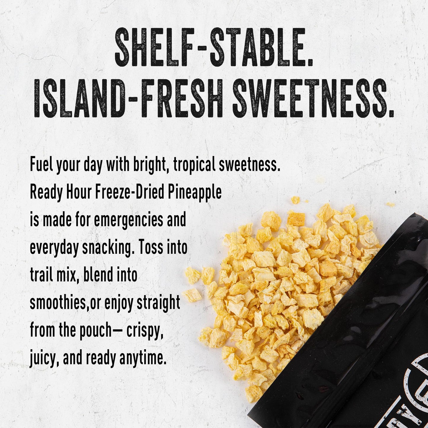 Ready Hour Freeze-Dried Corn Case Pack – Emergency Food, Long-Term Storage, Bulk Vegetables, Shelf-Stable Survival Supplies, Prepper Pantry Essential– 48 Servings (6 Pouches)