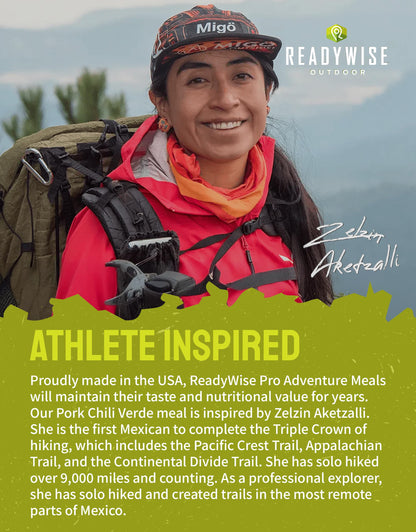 ReadyWise Outdoor Pro Adventure Meal - Country-Style Chicken Pot Pie, 2 Servings, 1 Pouch, 900 Calories, 30g Protein, Freeze Dried Food & Dehydrated Backpacking Camping Meals, up to 5 Year Shelf Life