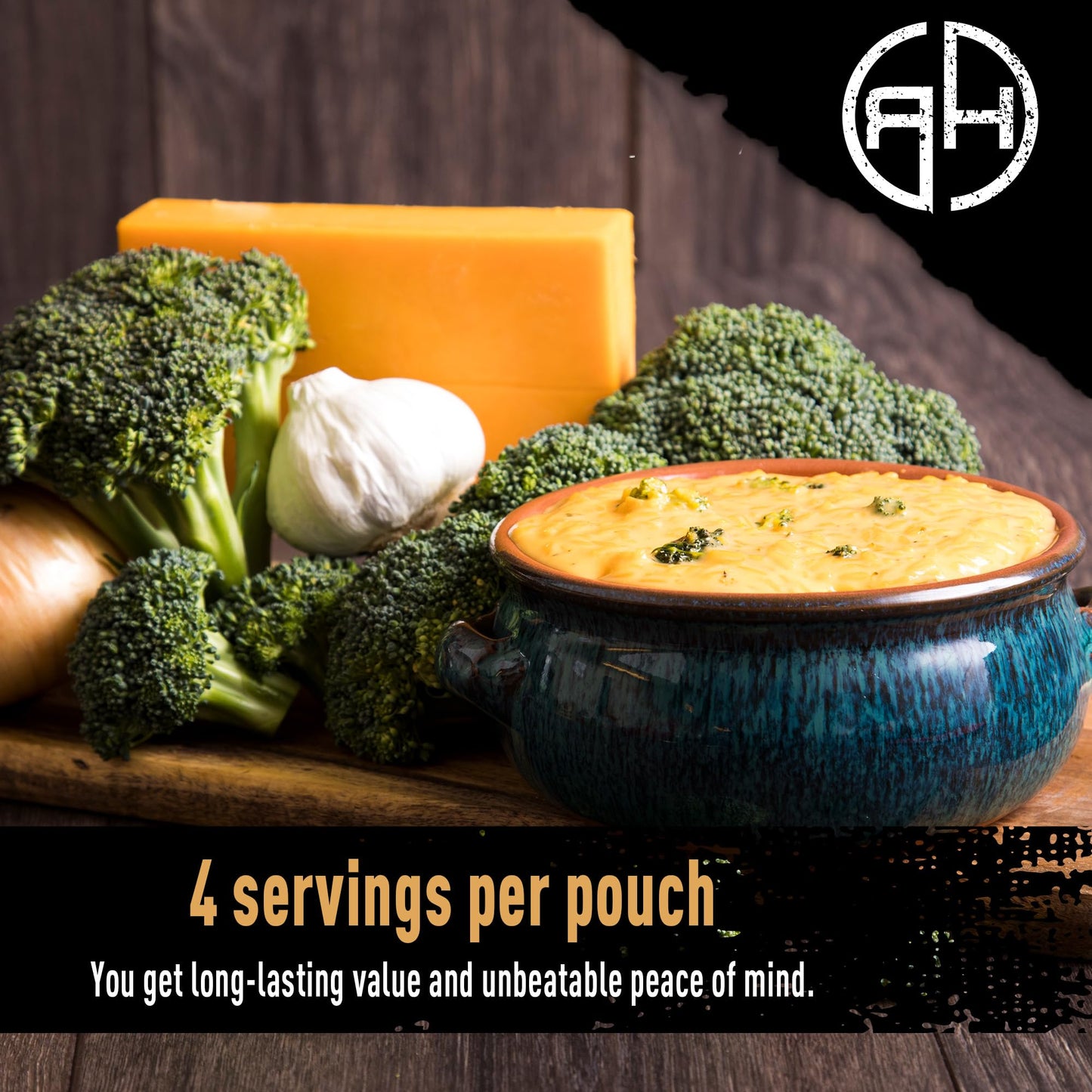 Ready Hour Homestyle Potato Soup Case Pack – 24 Servings (6 Pouches) – Freeze-Dried Soup, Emergency Survival Food, Long-Term Storage, Dehydrated Bulk Meal, Prepper Pantry Essential